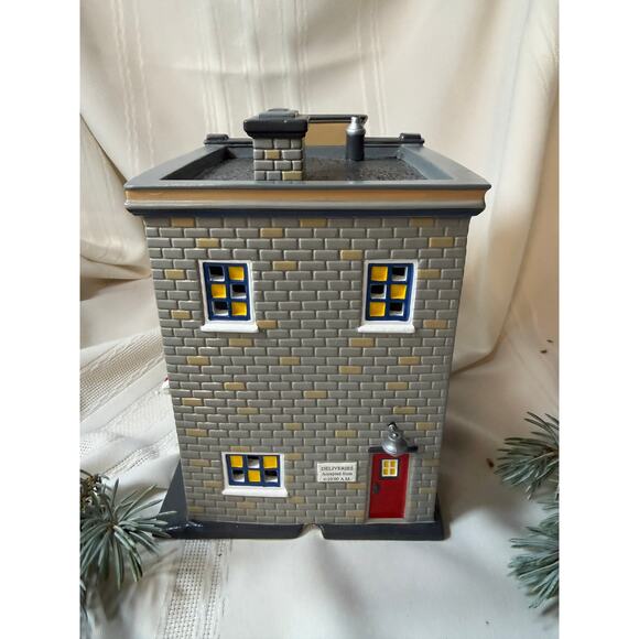 Dept 56 Armed Forces Recruiting Station #55081 w/box, light, 2 flags, 2 signs - Picture 3 of 9